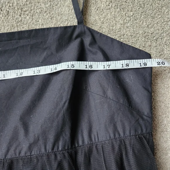 Anthropologie Maeve Tiered Tulle Tunic Dress Whimsigoth Witchy Dark Fairy Size L - Picture 7 of 11